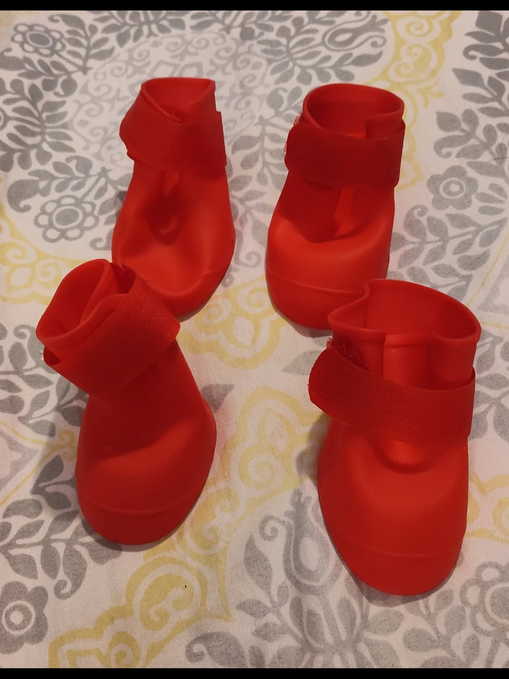 Pawsitively Fun- Red Dog Rain Boots - Size L